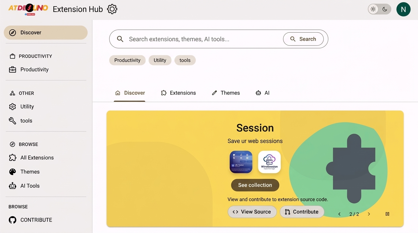 Web Extensions Store